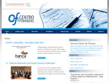 Tablet Screenshot of centrodefinanzas.cl